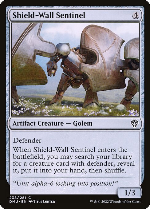 Shield-Wall Sentinel highlighted card art
