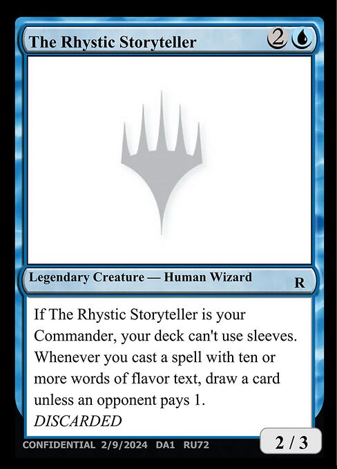 The Rhystic Storyteller highlighted card art