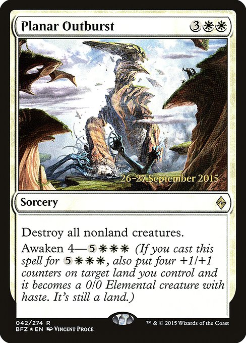 Planar Outburst from Battle for Zendikar Promos