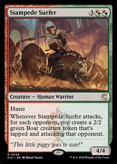 Stampede Surfer highlighted card art