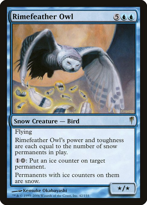 Rimefeather Owl highlighted card art