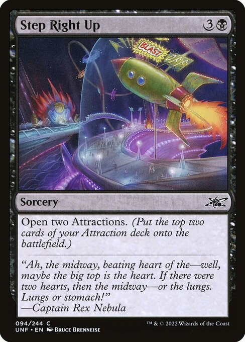 Step Right Up highlighted card art