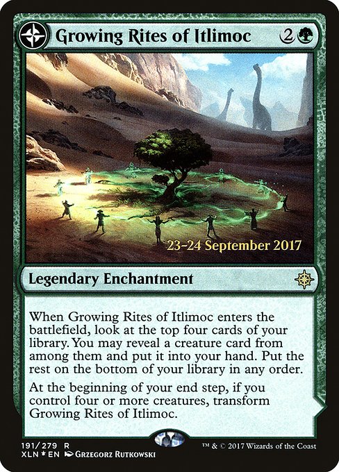 Growing Rites of Itlimoc // Itlimoc, Cradle of the Sun from Ixalan Promos