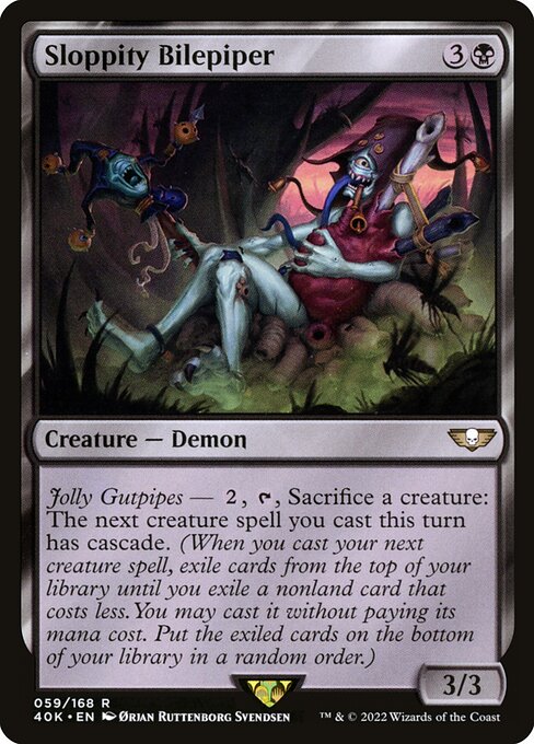 Sloppity Bilepiper highlighted card art