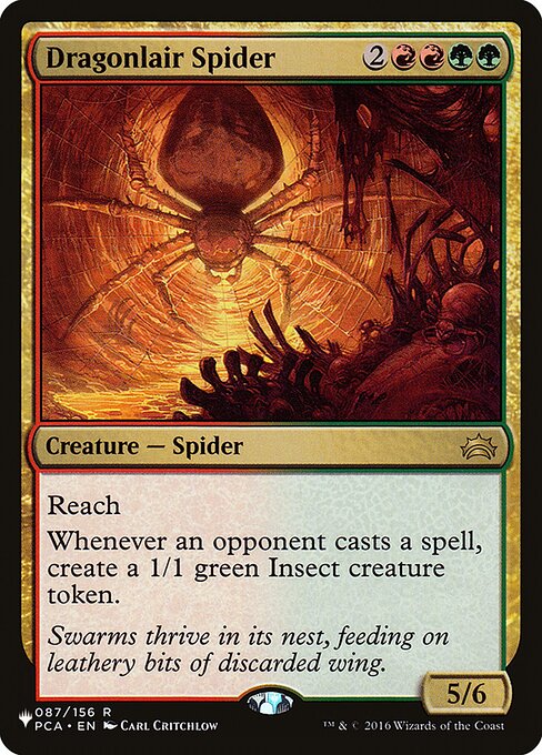 Dragonlair Spider highlighted card art