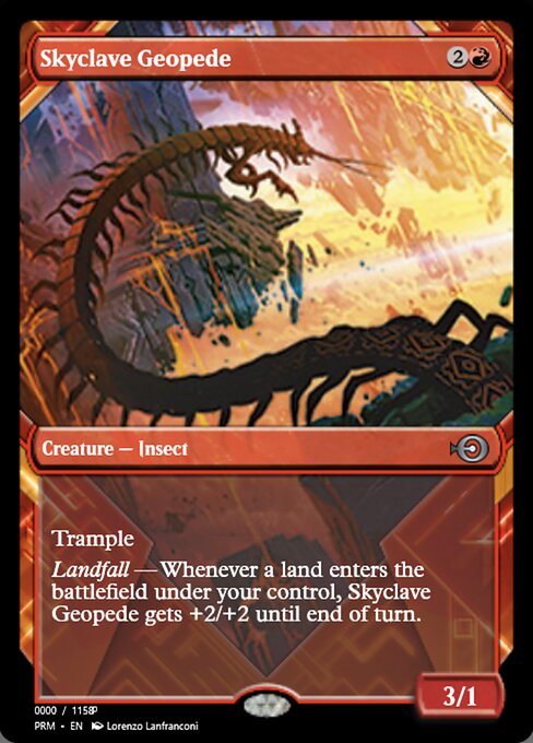 Skyclave Geopede highlighted card art