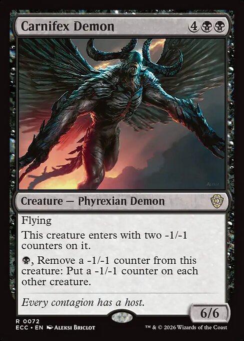 Carnifex Demon from Lorwyn Eclipsed Commander