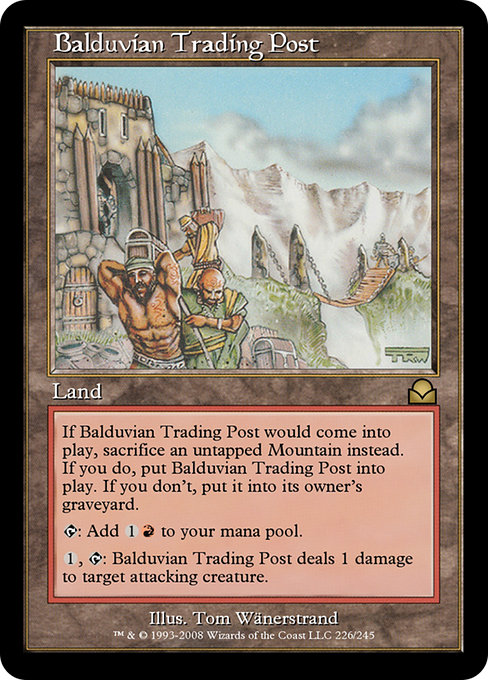 Balduvian Trading Post highlighted card art