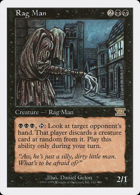 Rag Man from Classic Sixth Edition