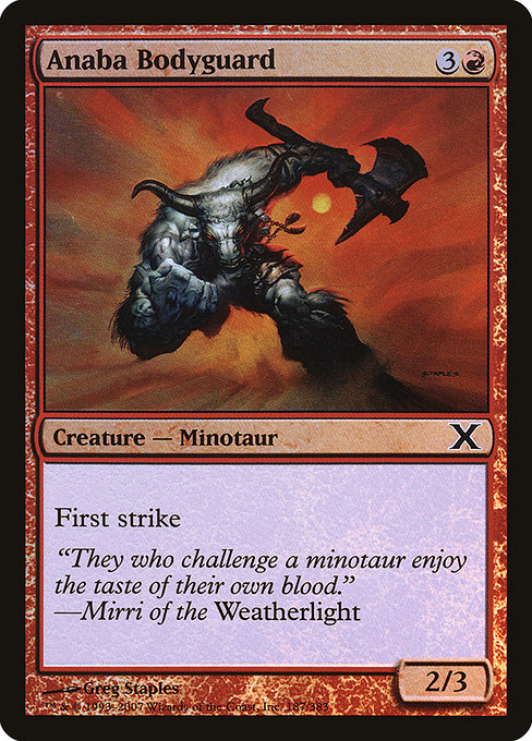 Anaba Bodyguard from Tenth Edition