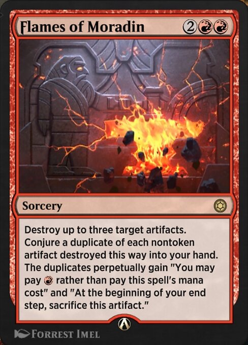 Flames of Moradin highlighted card art