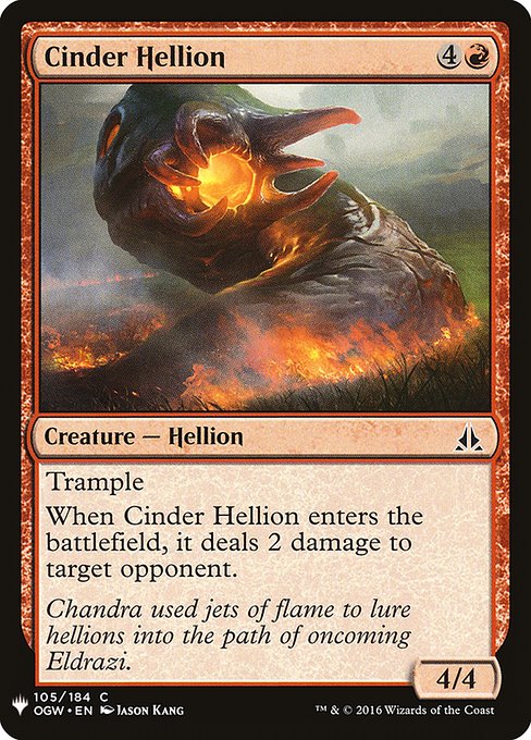 Cinder Hellion highlighted card art
