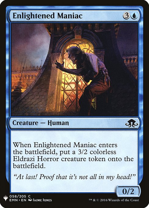 Enlightened Maniac highlighted card art
