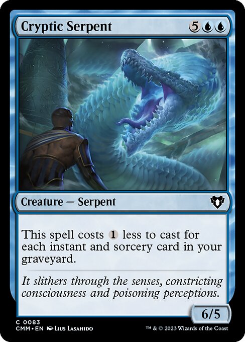 Cryptic Serpent highlighted card art