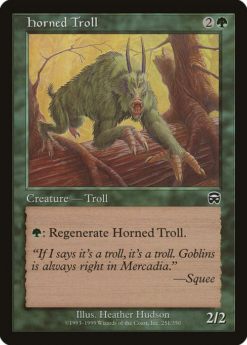 Horned Troll from Mercadian Masques