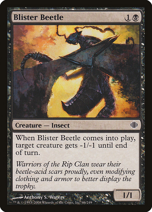 Blister Beetle highlighted card art