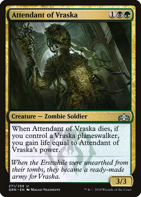 Attendant of Vraska highlighted card art