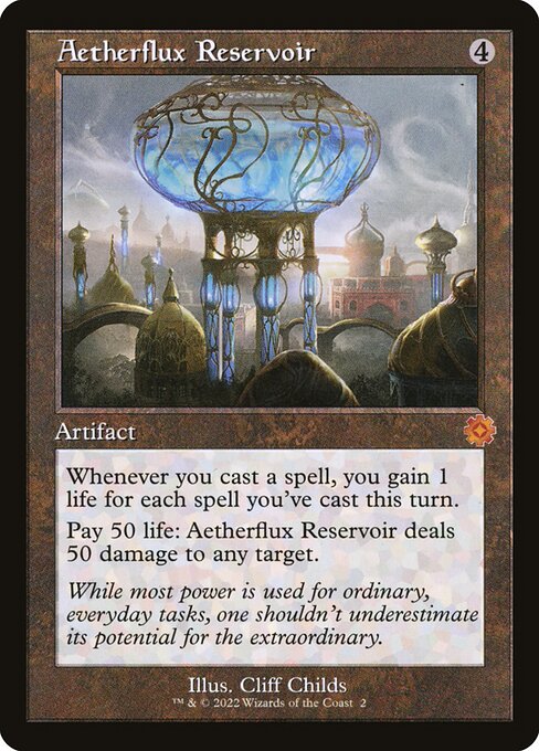 Aetherflux Reservoir highlighted card art