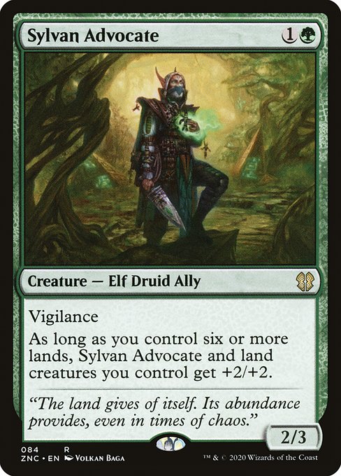 Sylvan Advocate highlighted card art