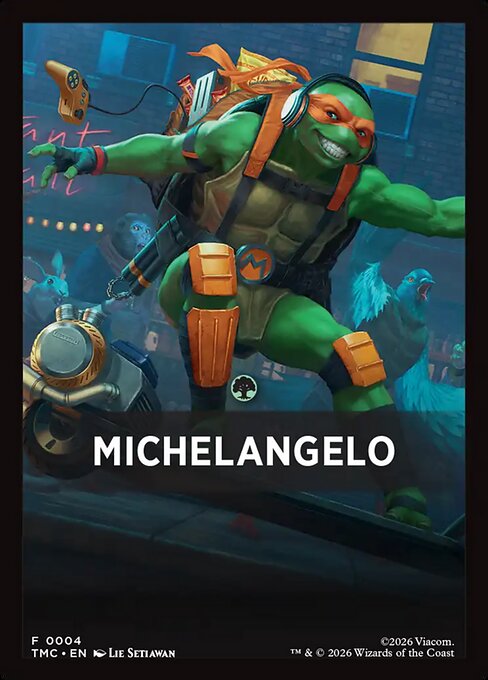 Michelangelo from Teenage Mutant Ninja Turtles Eternal Front Cards