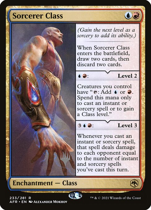 Sorcerer Class highlighted card art
