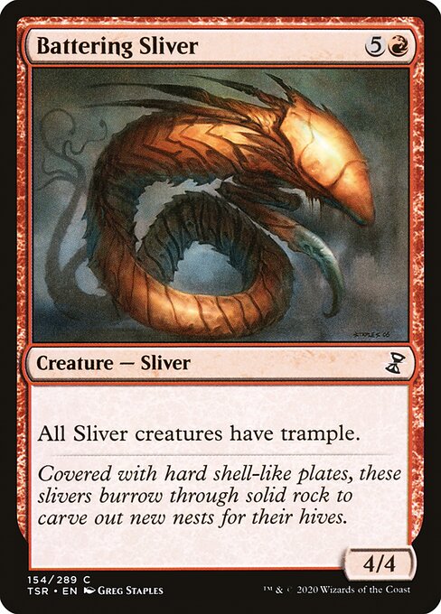 Battering Sliver highlighted card art