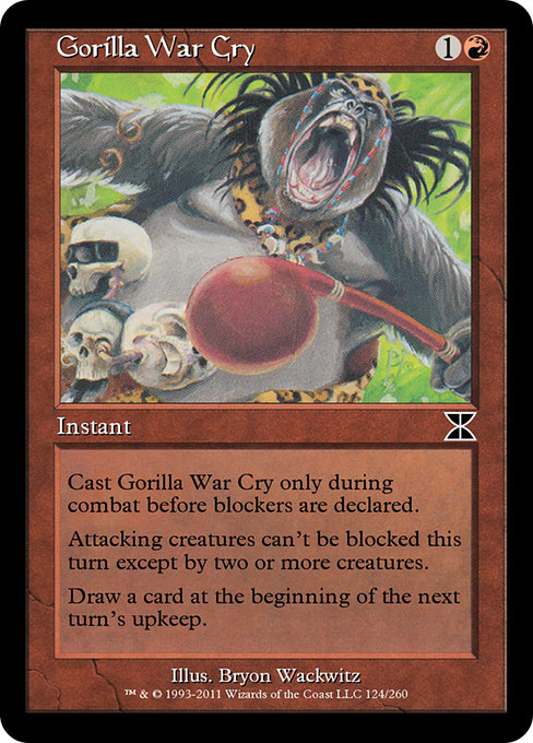 Gorilla War Cry highlighted card art