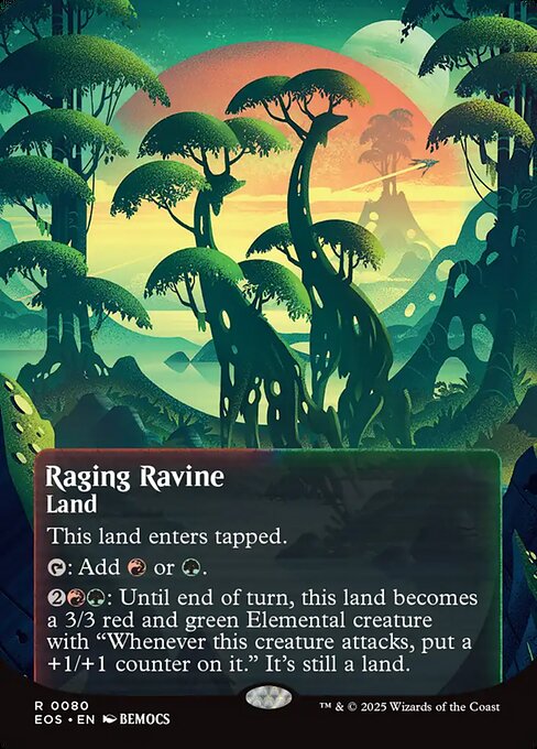 Raging Ravine highlighted card art