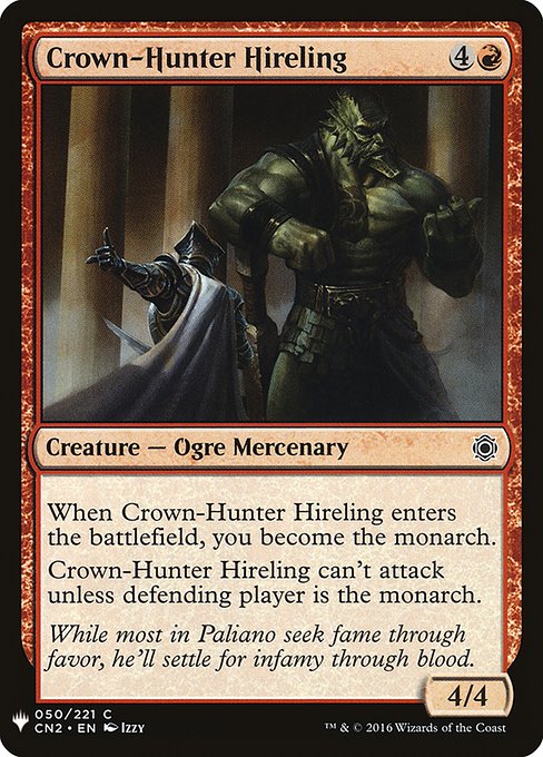Crown-Hunter Hireling highlighted card art
