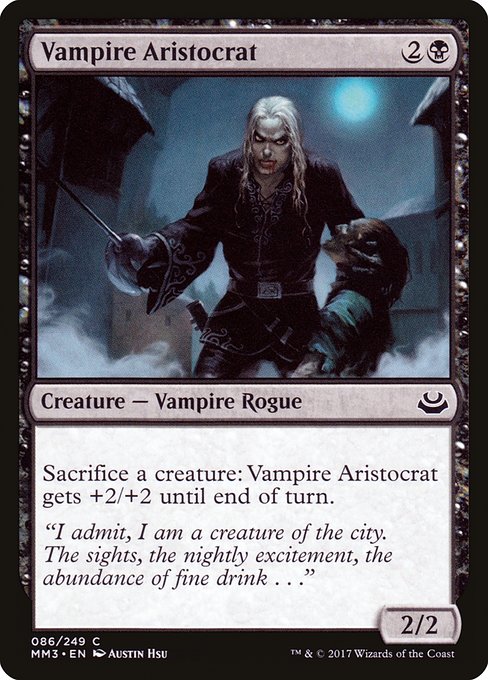 Vampire Aristocrat highlighted card art
