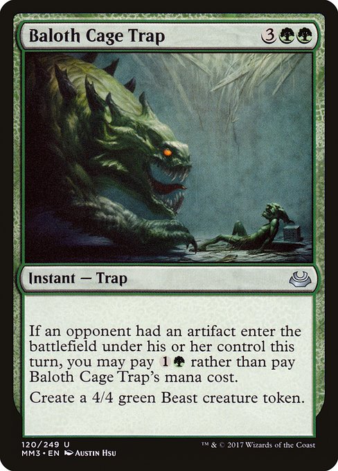 Baloth Cage Trap highlighted card art