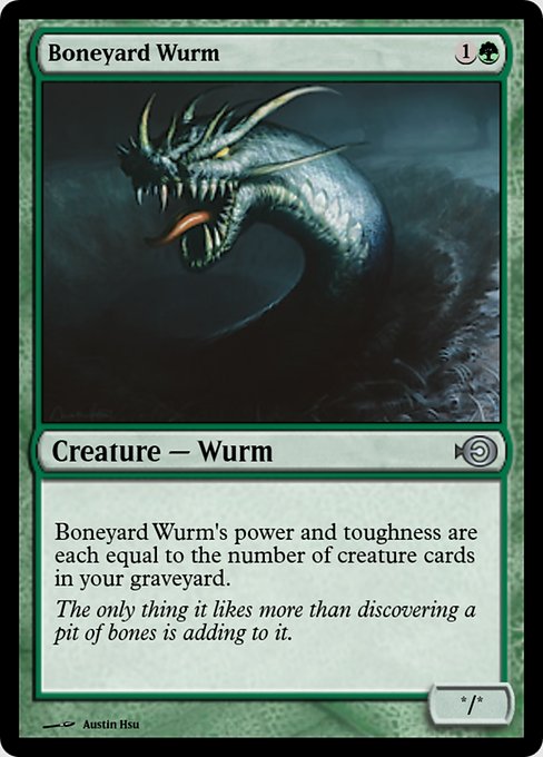 Boneyard Wurm from Magic Online Promos