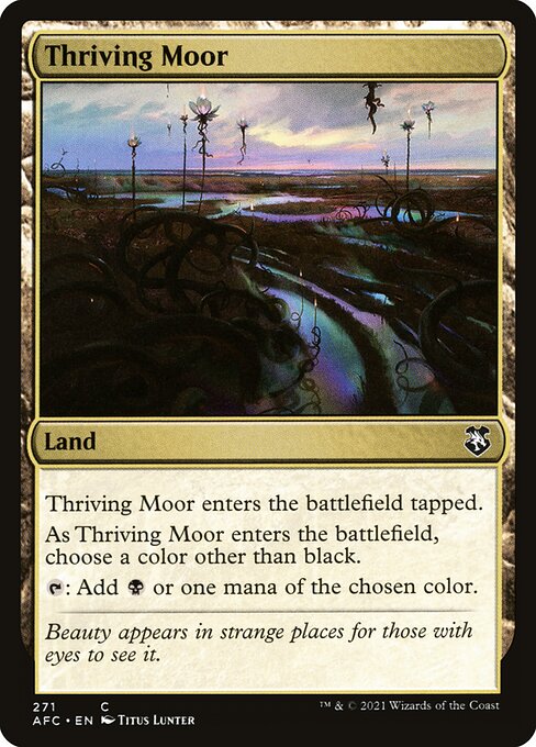 Thriving Moor from Forgotten Realms Commander