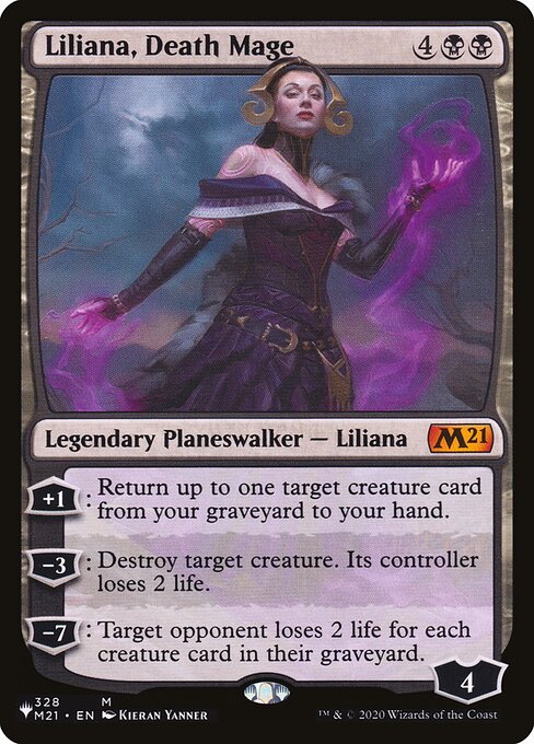 Liliana, Death Mage highlighted card art
