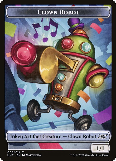 Clown Robot from Unfinity Tokens