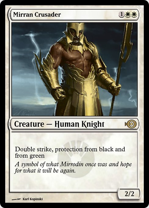 Mirran Crusader from Magic Online Promos