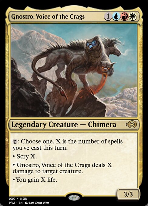 Gnostro, Voice of the Crags highlighted card art