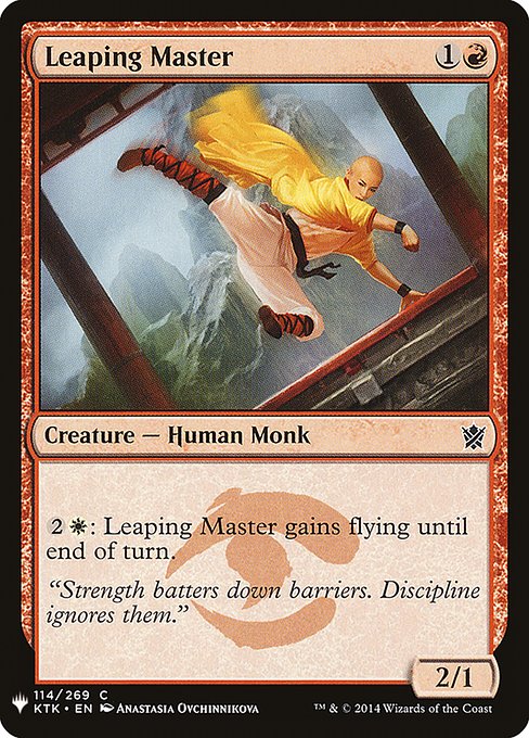 Leaping Master highlighted card art