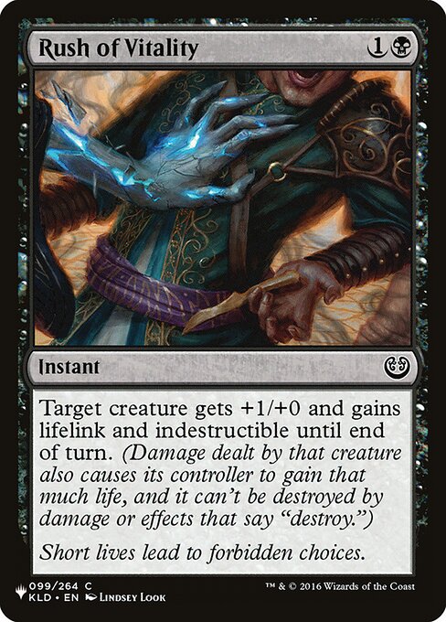 Rush of Vitality highlighted card art