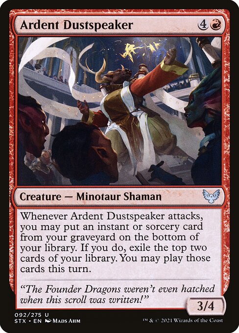 Ardent Dustspeaker highlighted card art