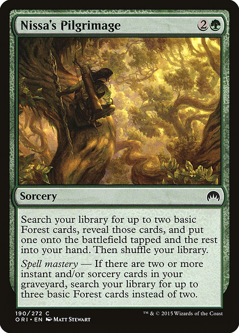 Nissa's Pilgrimage from Magic Origins