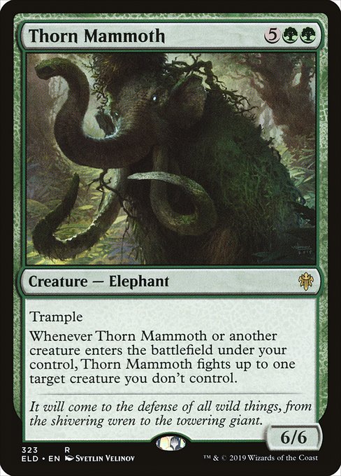 Thorn Mammoth from Throne of Eldraine