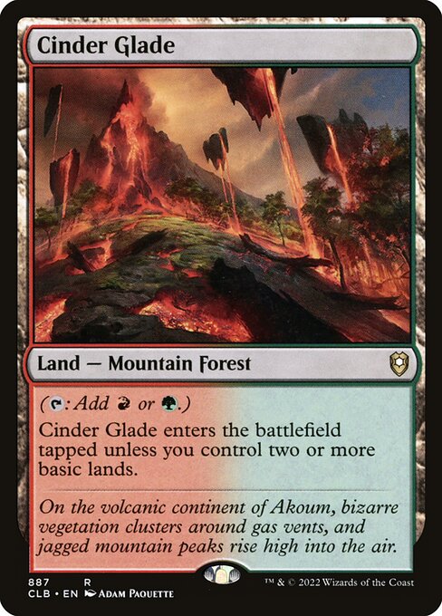 Cinder Glade from Commander Legends: Battle for Baldur's Gate