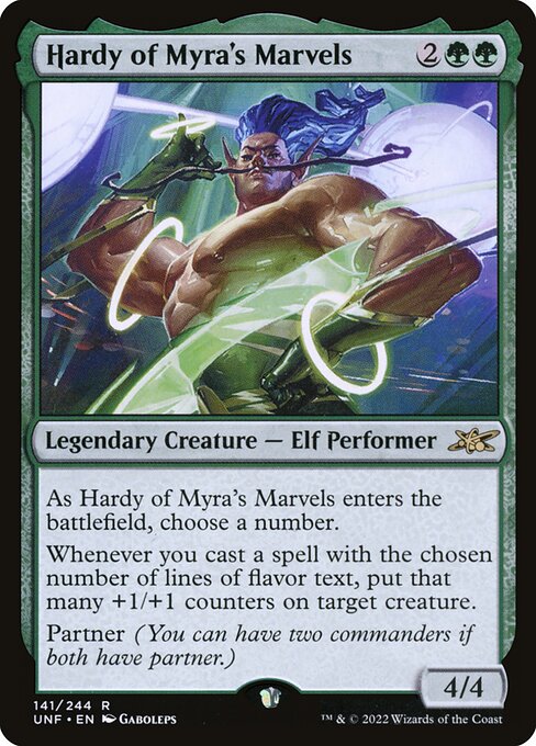 Hardy of Myra's Marvels highlighted card art