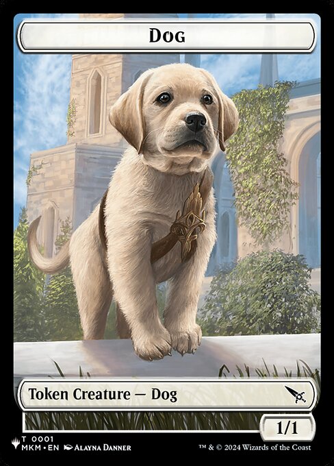 Dog highlighted card art