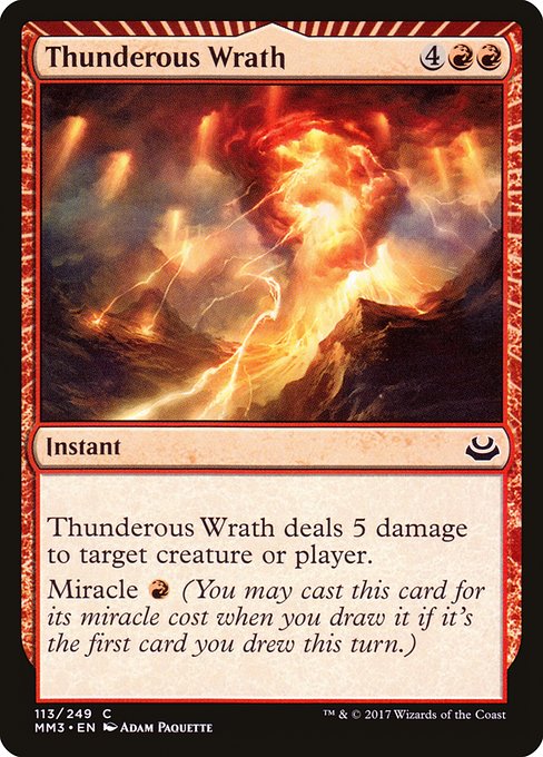 Thunderous Wrath highlighted card art