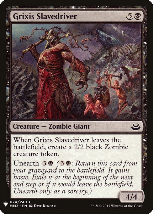 Grixis Slavedriver highlighted card art