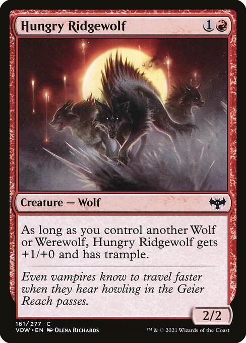 Hungry Ridgewolf from Innistrad: Crimson Vow