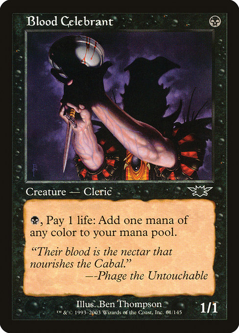 Blood Celebrant highlighted card art