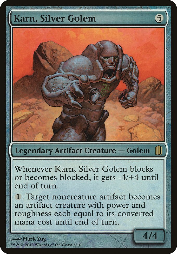 Karn, Silver Golem from Commander's Arsenal Oversized